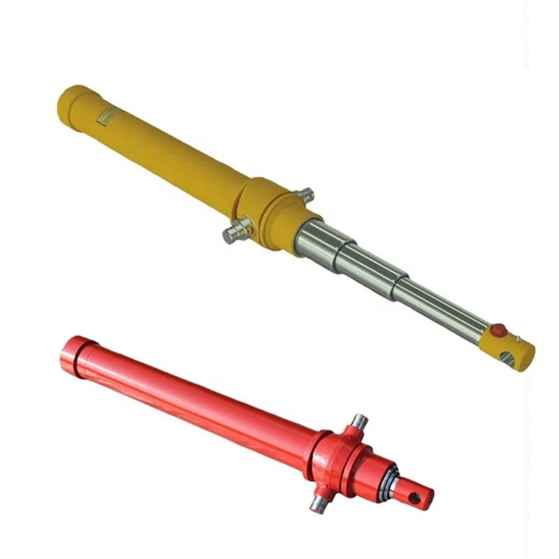 3-12 Tons Mini Hydraulic Telescopic Cylinder For Dump Trailer 3