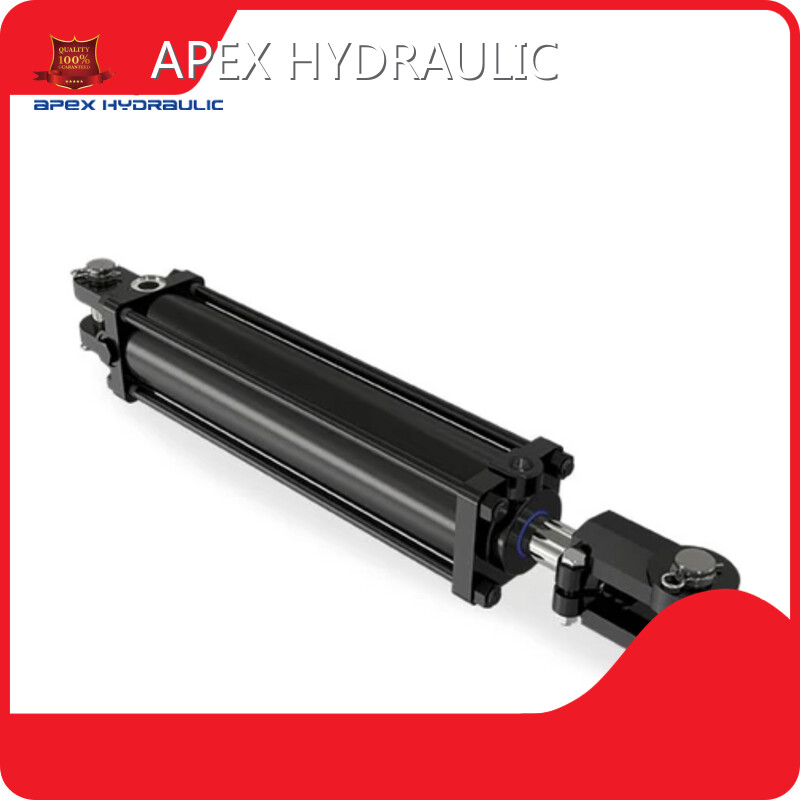 Cilindro hidráulico con barra de acoplamiento de doble acción APEX HYDRAULIC Cilindro hidráulico con barra de acoplamiento de doble acción de 2 pulgadas Compañía 1