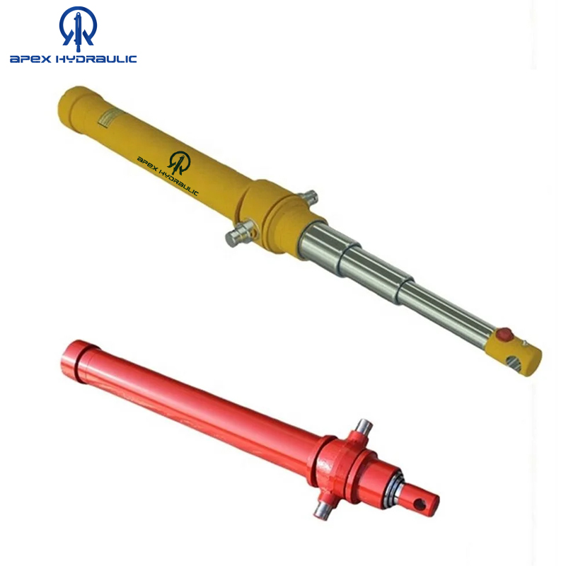 Multistage Small Hydraulic Telescopic Cylinder for Dump Trailer 5