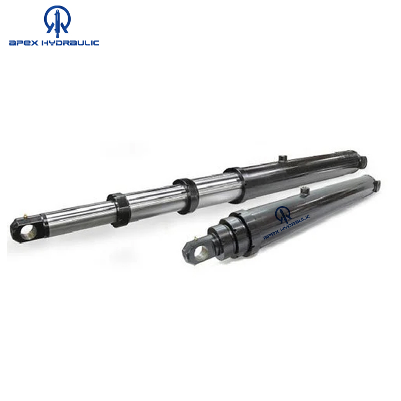 Multistage Small Hydraulic Telescopic Cylinder for Dump Trailer 2