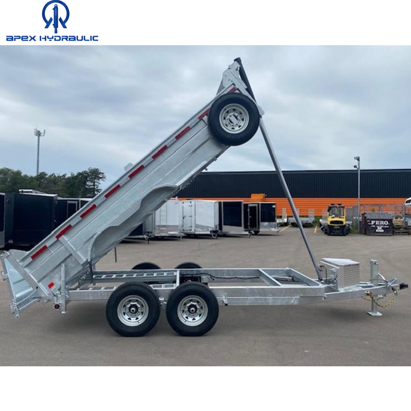Dump Trailer 3 Stages Hydraulic Telescopic Cylinder For 7 Tons And 12 Tons 8