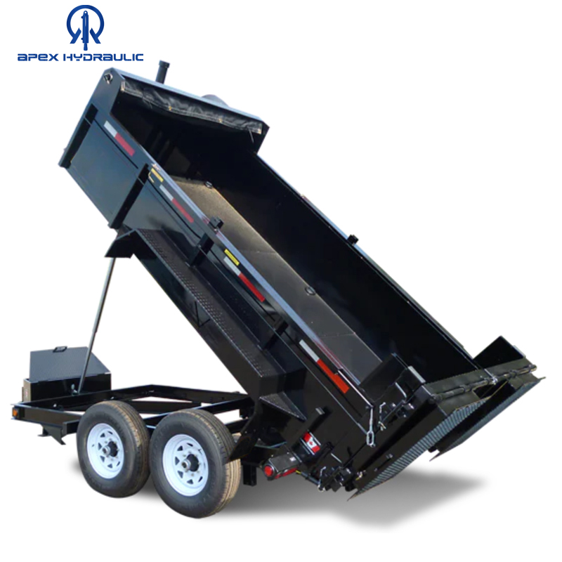 Multistage Small Hydraulic Telescopic Cylinder for Dump Trailer 8