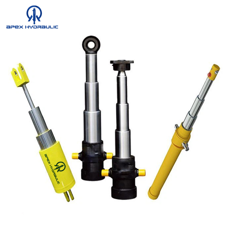 Multistage Small Hydraulic Telescopic Cylinder for Dump Trailer 7