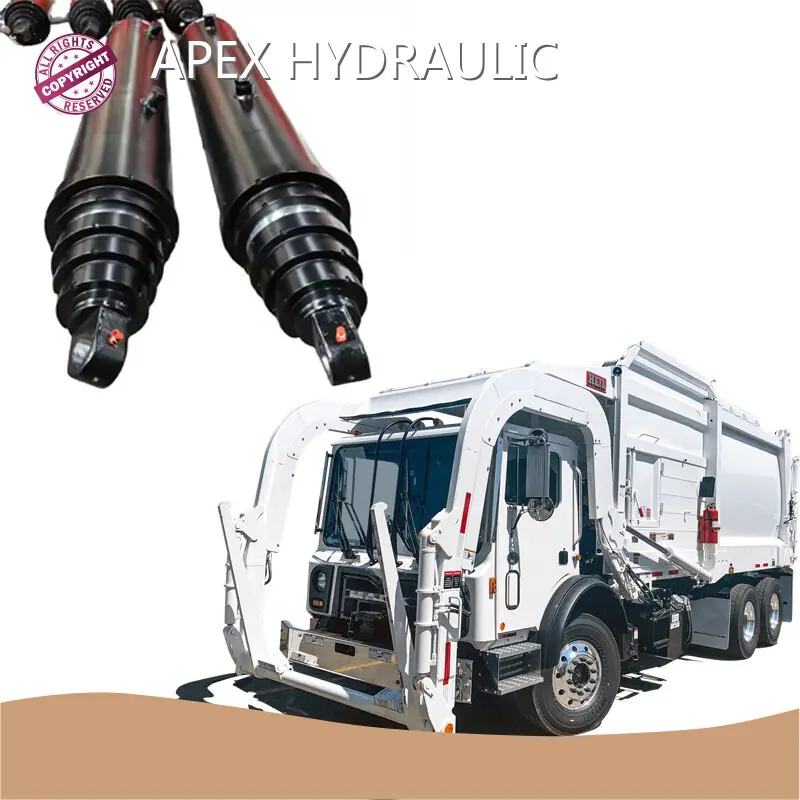 APEX HYDRAULIQUE Cylindre hydraulique de camion à ordures 36 pouces Fournisseurs de cylindre hydraulique de camion à ordures 1