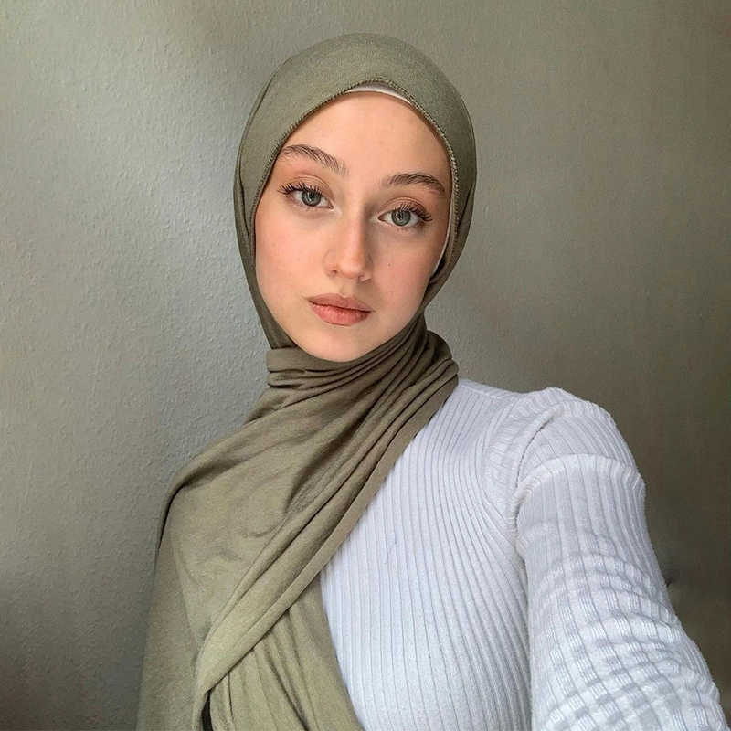 luxury jersey scarf exclusive high quality premium jersey rayon jersey hijab long shawl 1