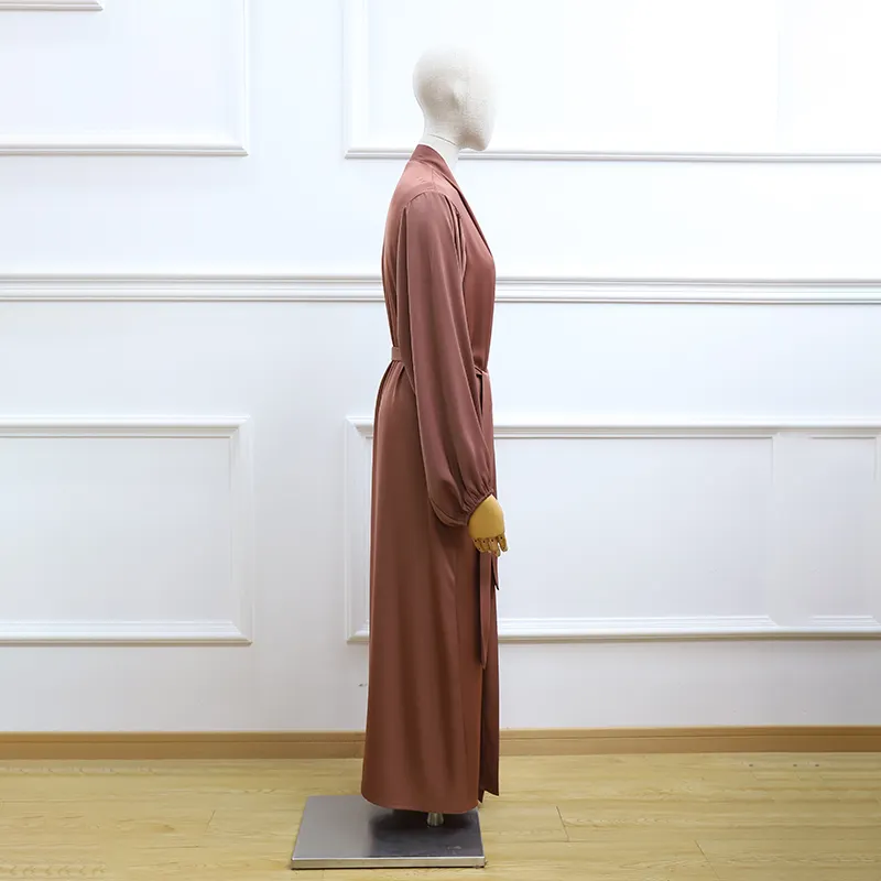 Customizedopen Abaya with Buttons for Supermarket 4