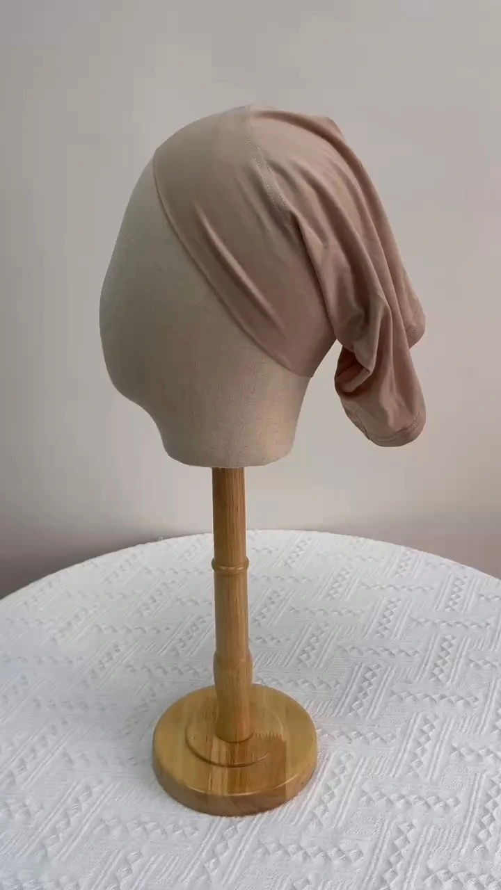 Couverture complète Ninja cou couverture Hijab bambou Jersey intérieur Hijab femmes musulmanes sous-capuche 1