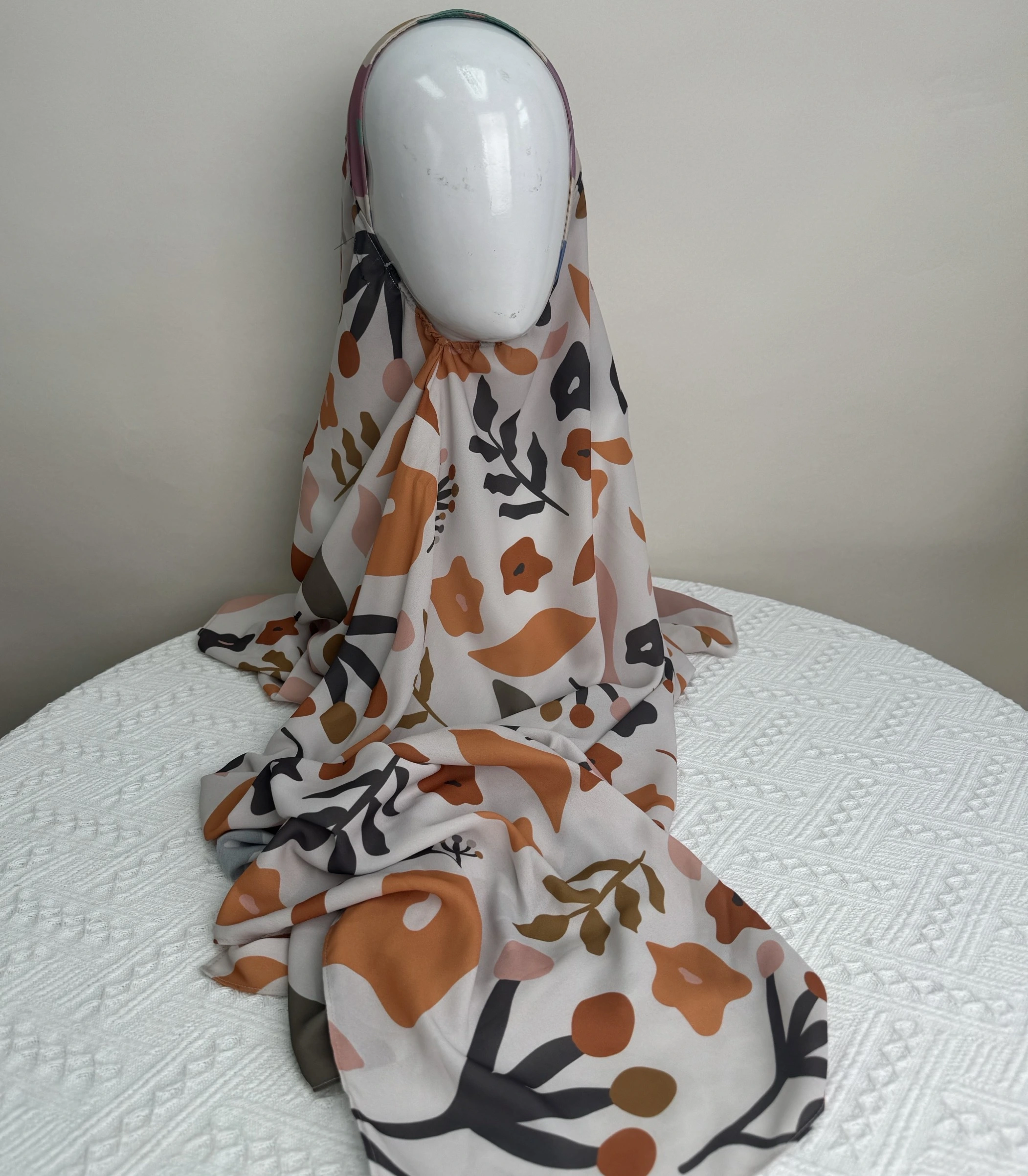 Écharpe Hijab instantanée imprimée personnalisée en Malaisie pour femmes musulmanes 1