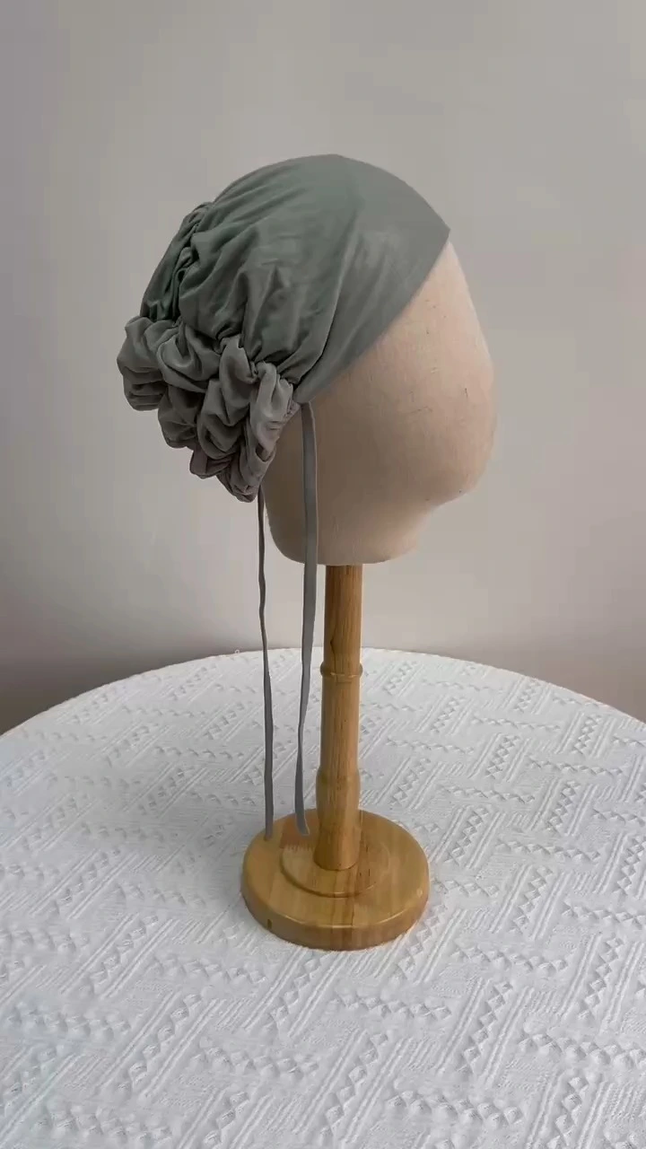 Nouveau Maille intérieure respirante élastique cravate arrière intérieure maille musulmane sous-capuchon intérieur réglable sous-écharpe-1722388593232221 1