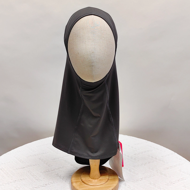 New High Quality Sport Fabric Soft Sports Hijab Cap Spandex Jersey High Quality For muslim Women Headscarf 1