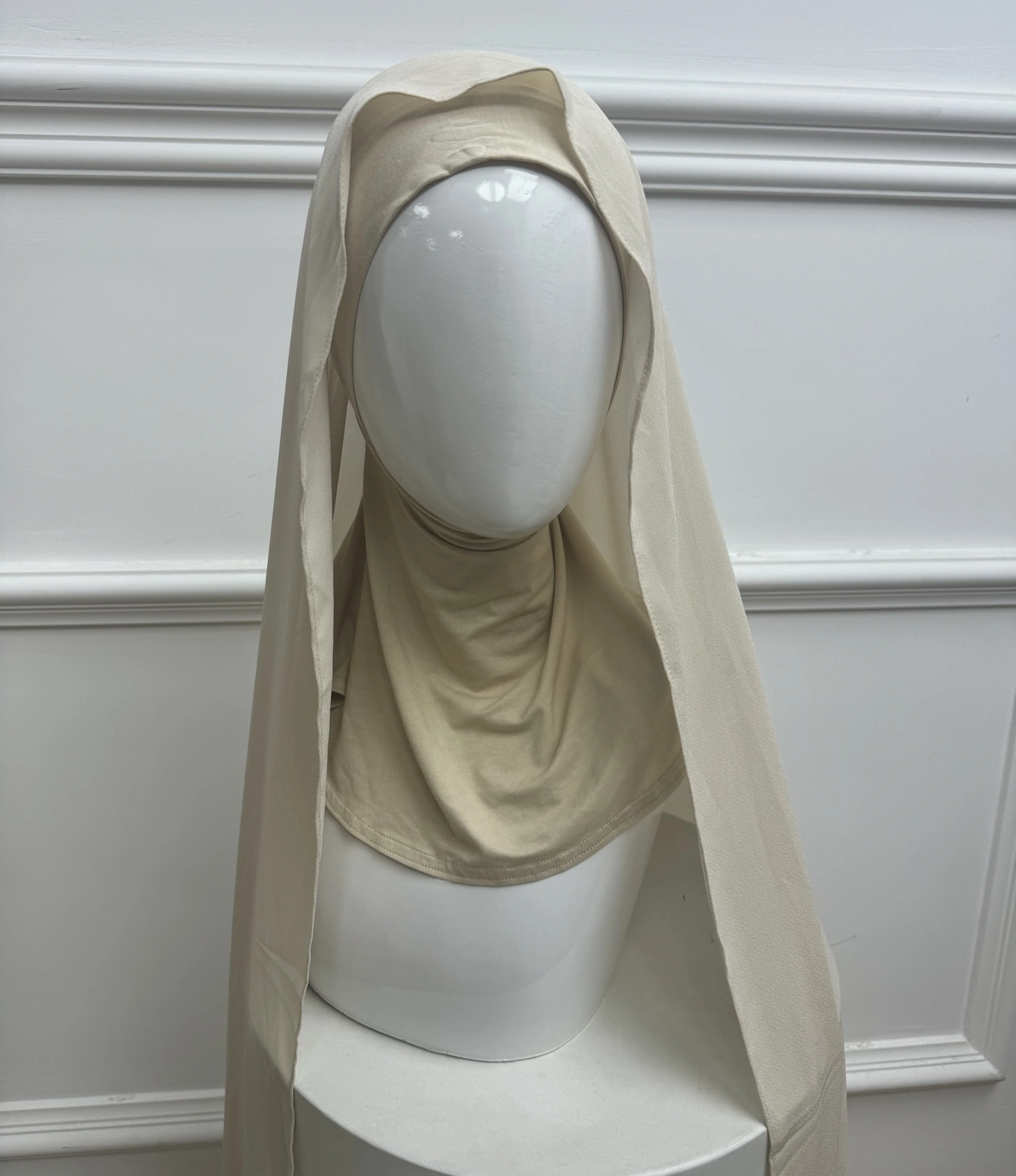 Jersey de bambou de qualité supérieure sous le capuchon attaché, prêt à porter pour femmes musulmanes, écharpe Hijab instantanée en mousseline de soie, châle1724835407208844 1