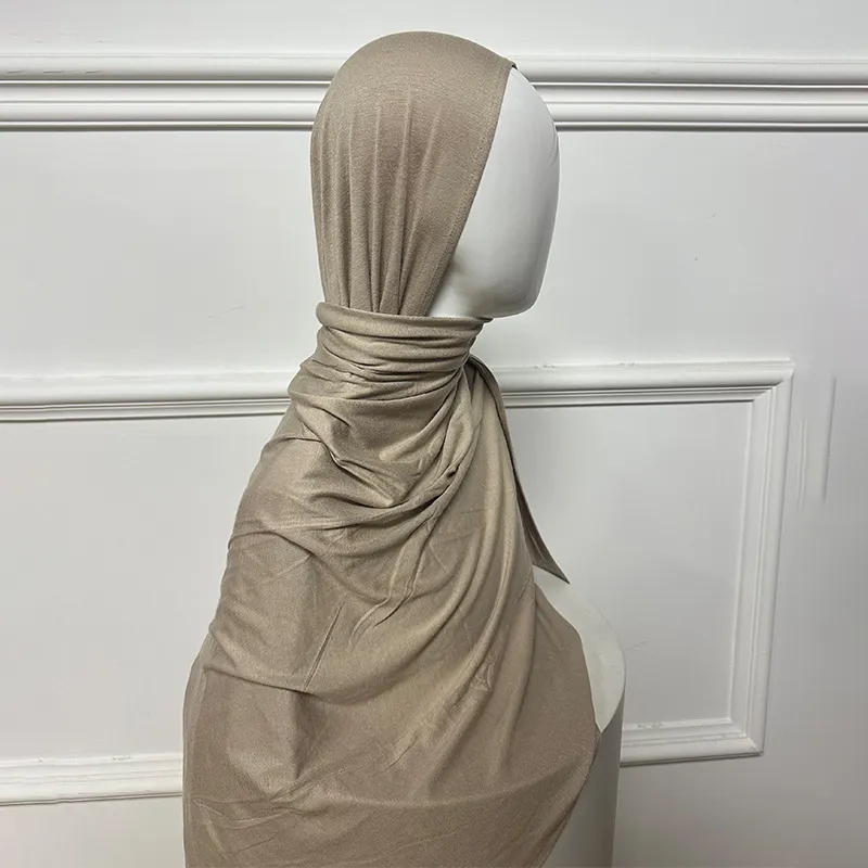 Qidian Textile Navy Blue Jersey Hijab Factory Direct Supply 7