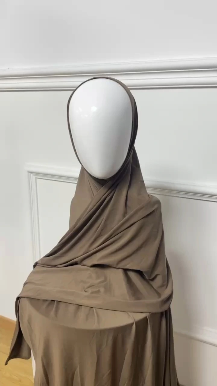 Lycra Jersey Stretch tête enveloppement écharpes Long Turban tête enveloppement Lycra Jersey Hijab musulman femmes soie Jersey châles 1