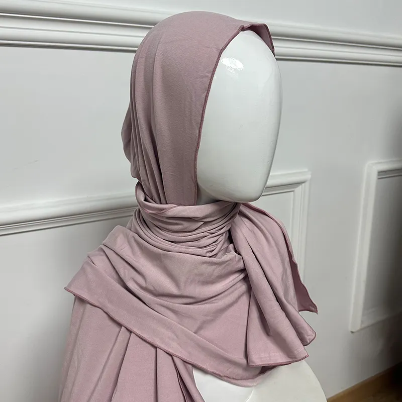 Hot Selling Blue Jersey Hijab Supplier for Supermarket 3