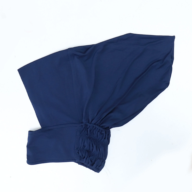 Neck Covered Inner Hijab Comfortable Elastic Underscarf  Plain Color Bamboo Jersey Women Muslim Basecap 1