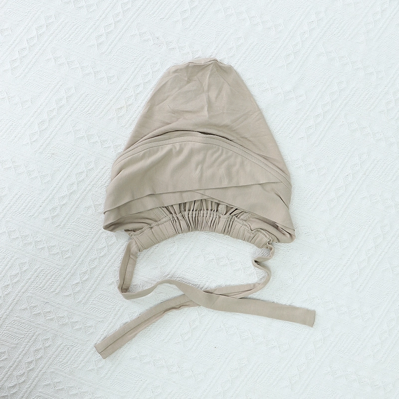 Double couche croisée avec trou d'oreille, sous-capuchon intérieur sans glissement, respirant, léger, pour femmes musulmanes 1