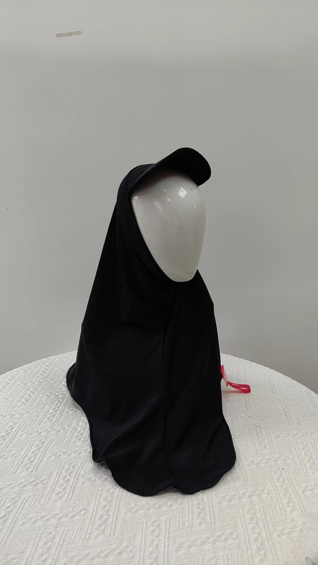 Foulard hijab de sport en spandex de couleur unie, doux et extensible, entraînement, course à pied, fitness, vêtements de sport intérieurs 1