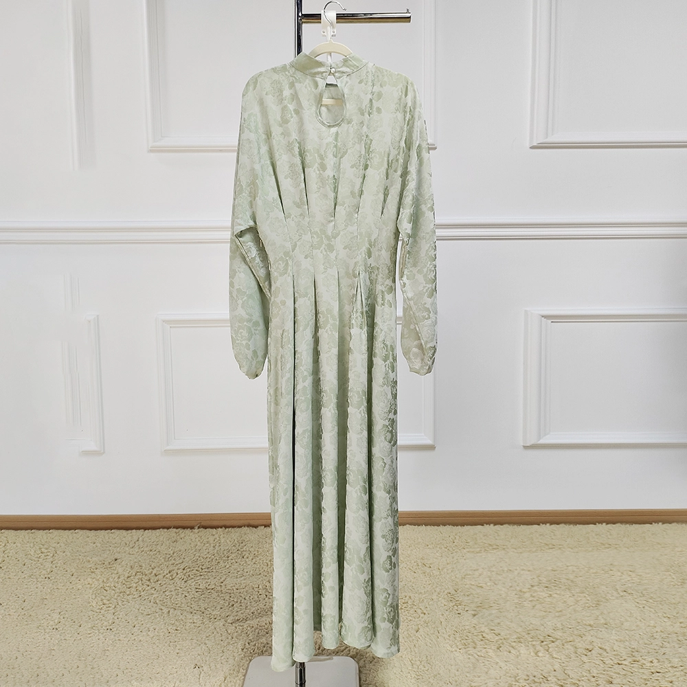 New customization 2024 Style printing patchwork Spring and  Season Muslim Women Maxi Dress 1