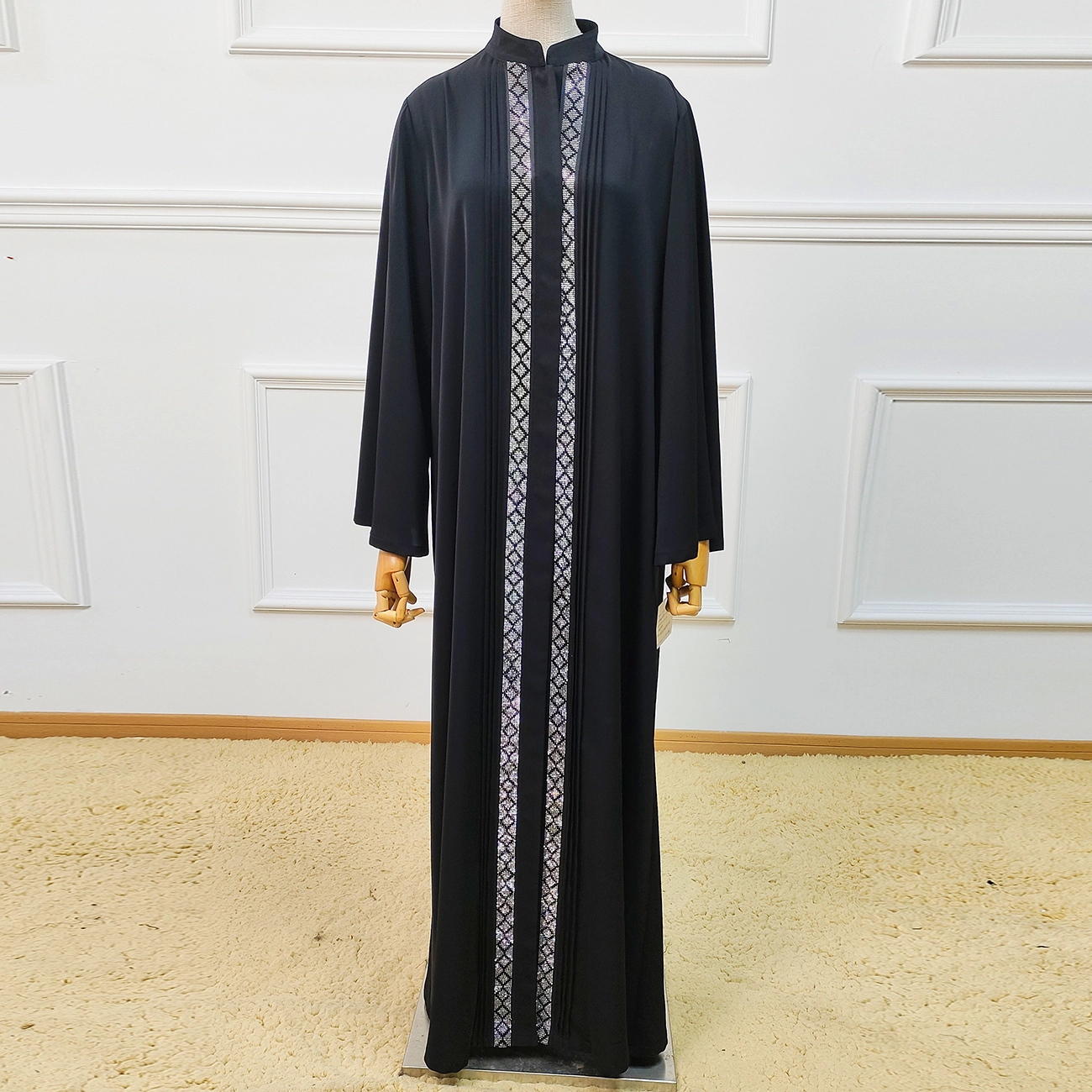 Wholesale Dubai Abaya 2024 Turkish EID Modest Islamic Clothing Elegant Open Abaya Women Muslim Kaftan ladies muslim 1