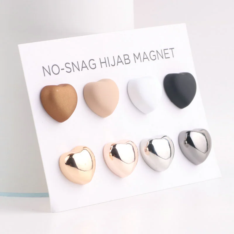 Broche magnétique Hijab de haute qualité, aimant Hijab personnalisé en métal, couleur mixte, aimant Hijab à la mode 1