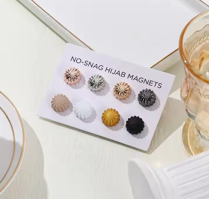 Wholesale Magnets No-snage Pins Brooches Women Scarf Muslim Shawl Accessories Secure Anti-slip Waist Pin 1