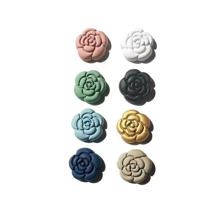 Hot Sale Flower Safety Magnetic Matte Brooches Hijab Accessories No Snag Hijab Pins magnets for scarf 1