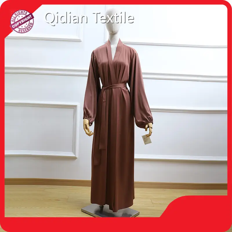 Customizedopen Abaya with Buttons for Supermarket 1