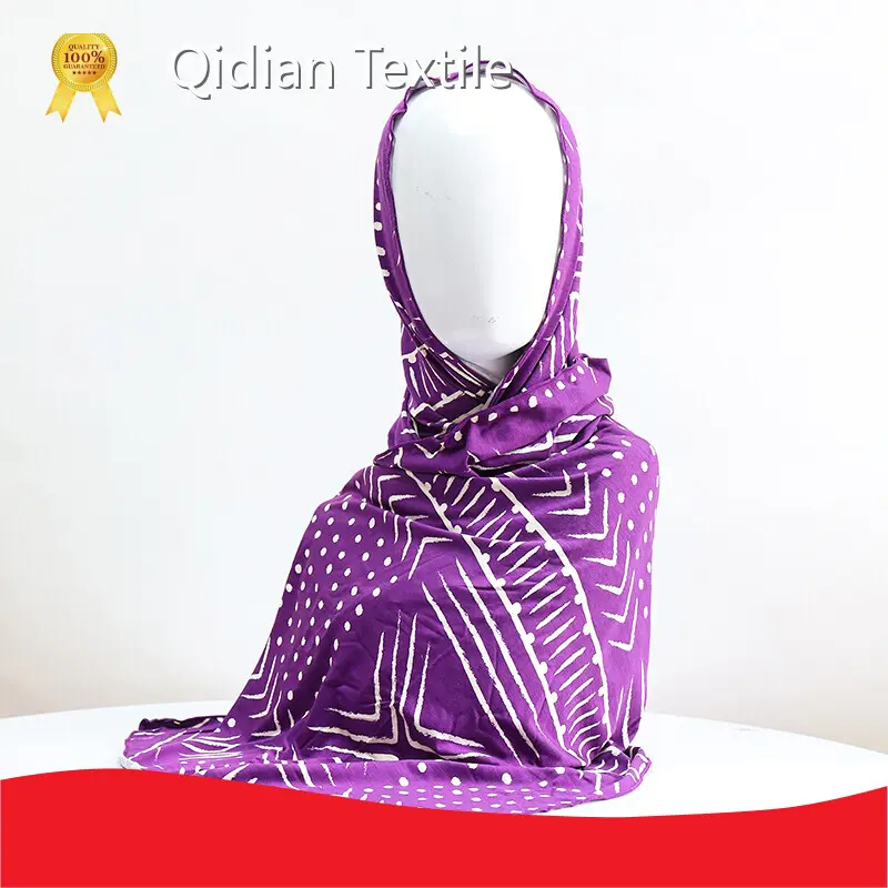 For Sale Printed Maxi Hijabs by Qidian Textile 1