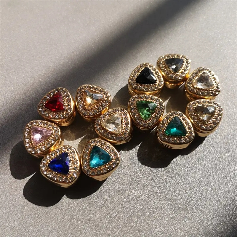 Wholesale 2025 new design diamond muslim hijab pins luxury multi-use double side heart jewelry scarf hijab magnetic pin 1