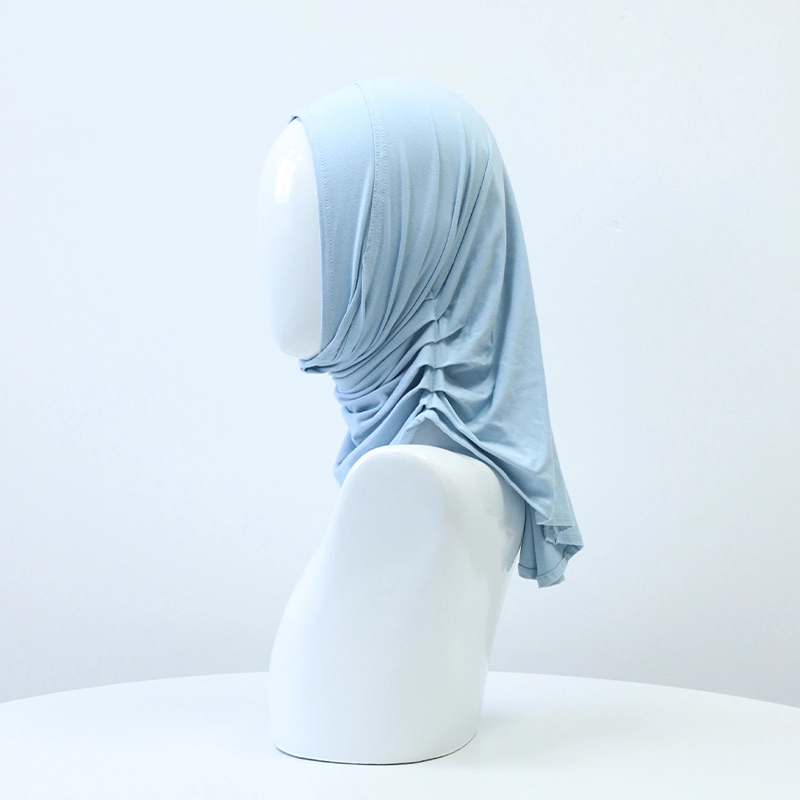 Custom short instant siap pakai tudung jersi cotton 1