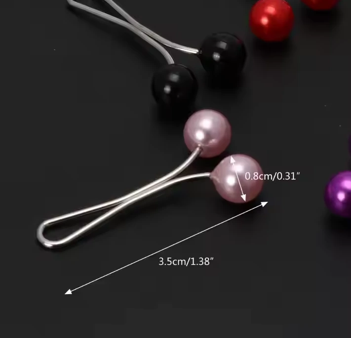 U Shaped Needle Pearl Scarf Clip Muslim Style Neck Clip Headscarf Accessories Hijab Pin Clips 1