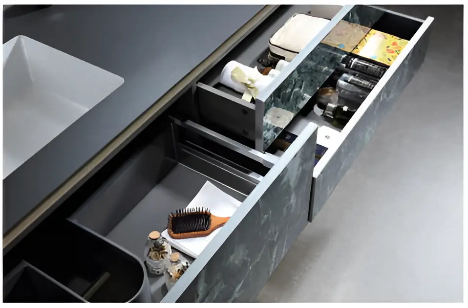 Wooden Bathroom Cabinet - - MEILAN-1 2