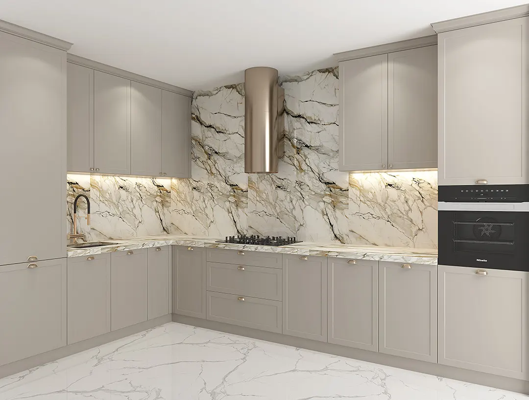 Innovativechina Produttore di mobili da cucina CST-900BL（Disco volante angolare）、CPOP-900（Cestello a tre lati con focolare）、CPOB-400 Cestino per condimenti Curry cremoso 2