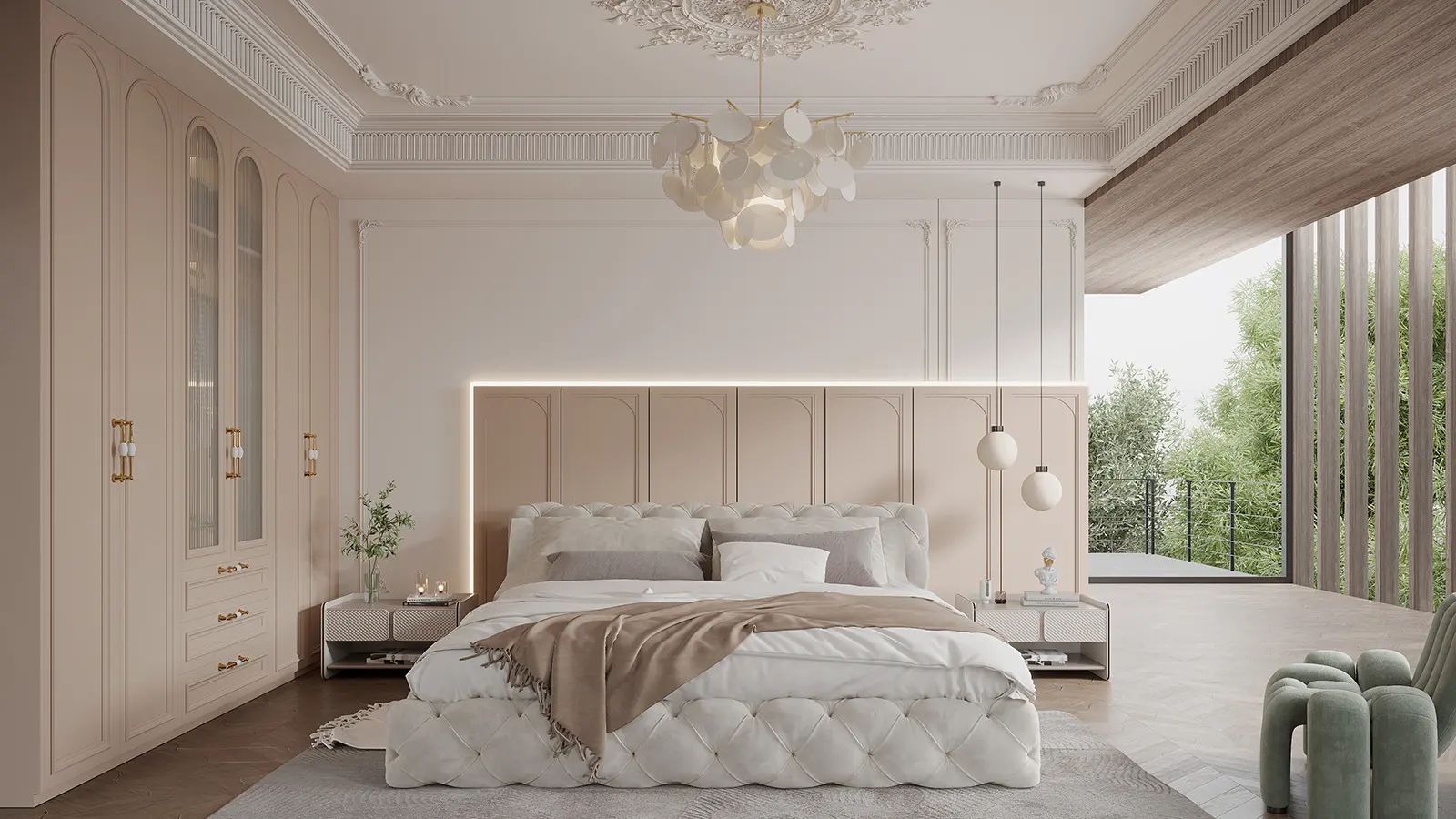 Transform Your Bedroom With A Custom Cream Warm Bedroom Wardrobe From ARTIDES 1