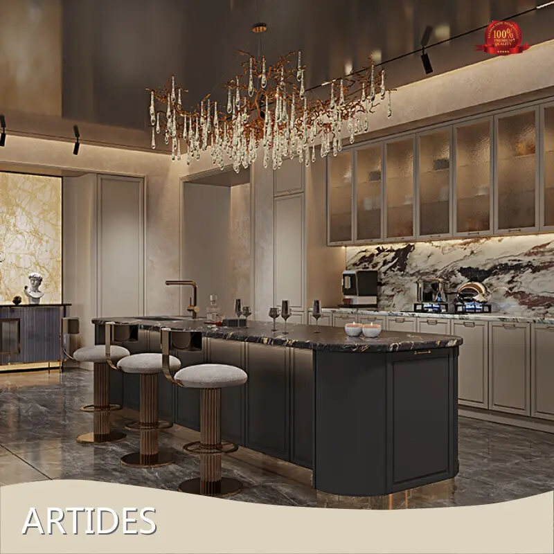 صانعو خزائن المطبخ حسب الطلب K Gold ARTIDES 1