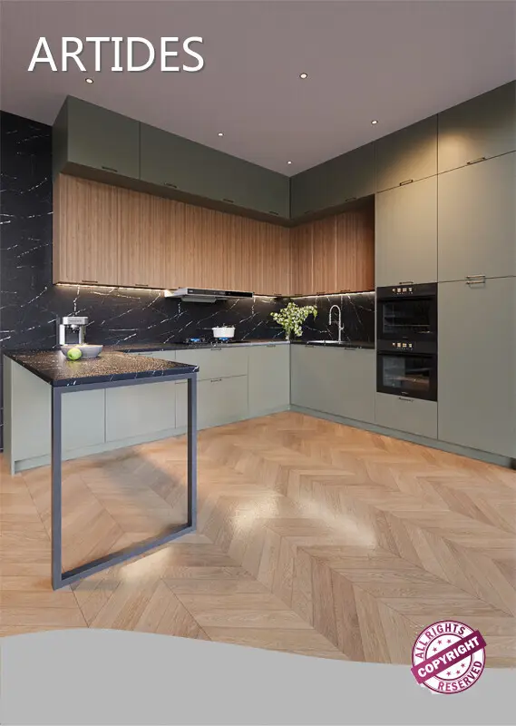 Поставщик кухонных шкафов на заказ в Китае Бренд K Gold ARTIDES 1