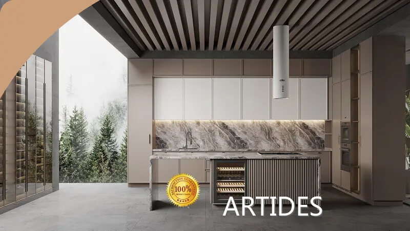 Isola da cucina a forma di L di fascia alta Azienda di isole da cucina a forma di L 1