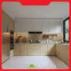 Mobile da cucina a forma di U Design in lega di alluminio Snow Mountain Whitefactory 1