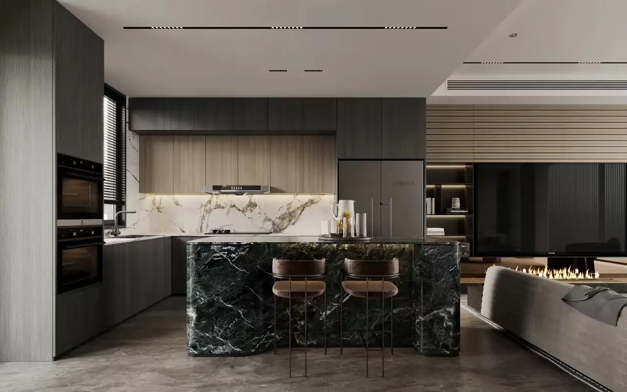 Mobile da cucina moderno a forma di L in vendita 1