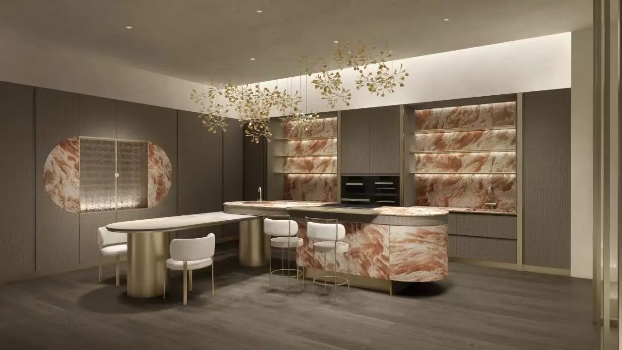 Mobile da cucina moderno a L in vendita 1