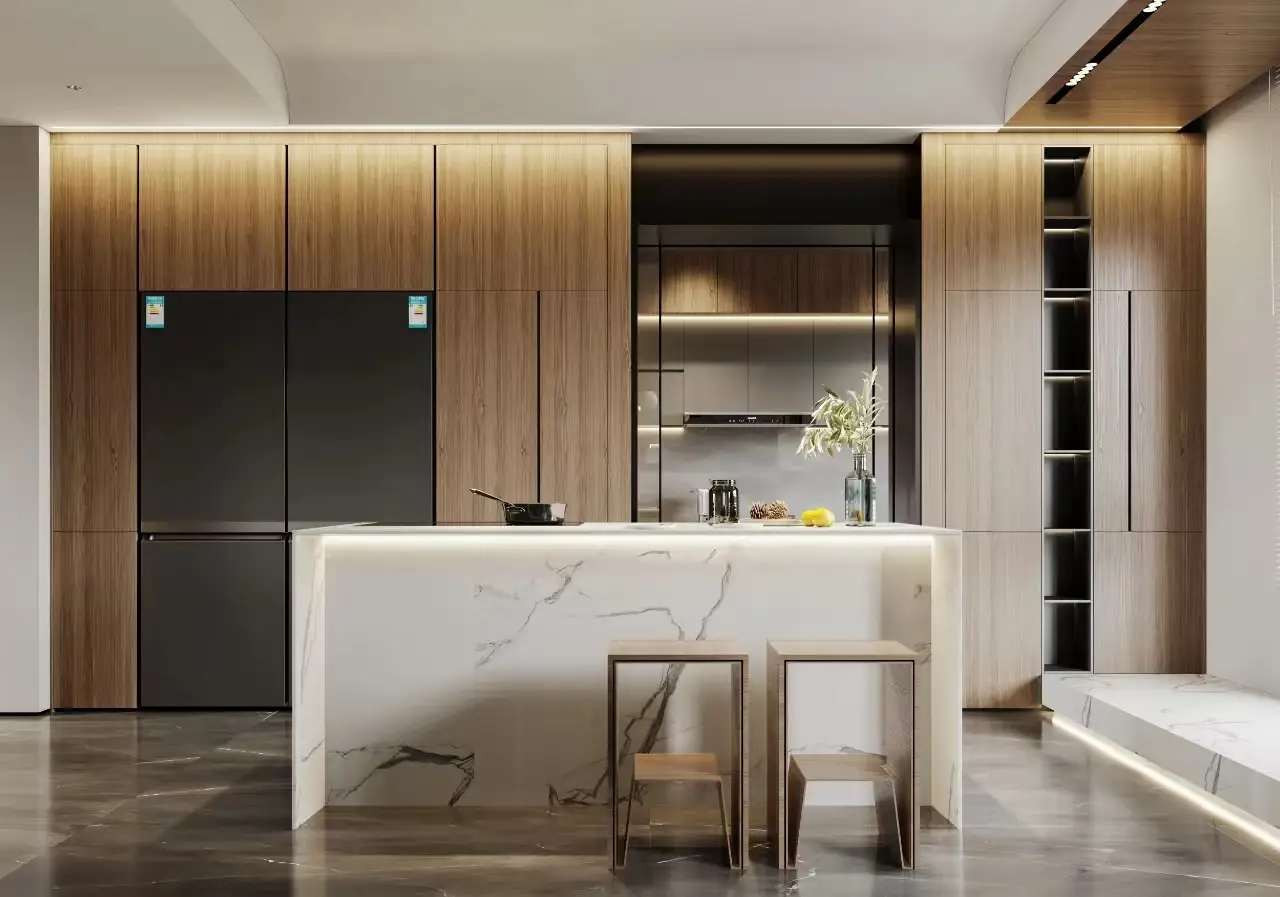 Mobile da cucina completamente personalizzato in legno massello 1