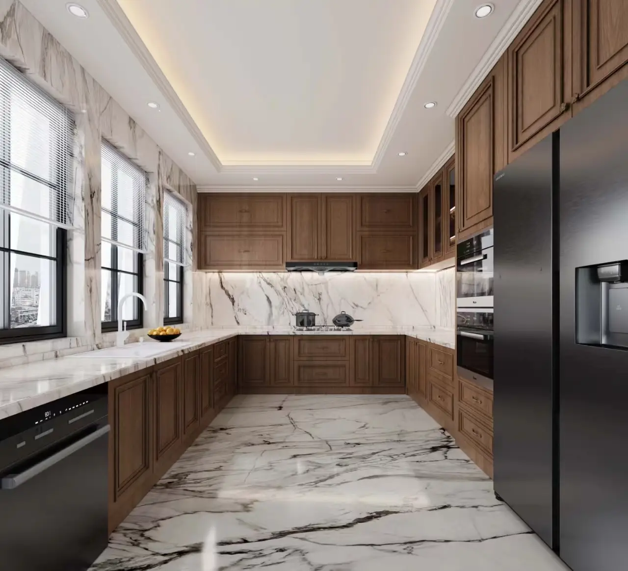 Commercio all'ingrosso di armadi da cucina personalizzati 1