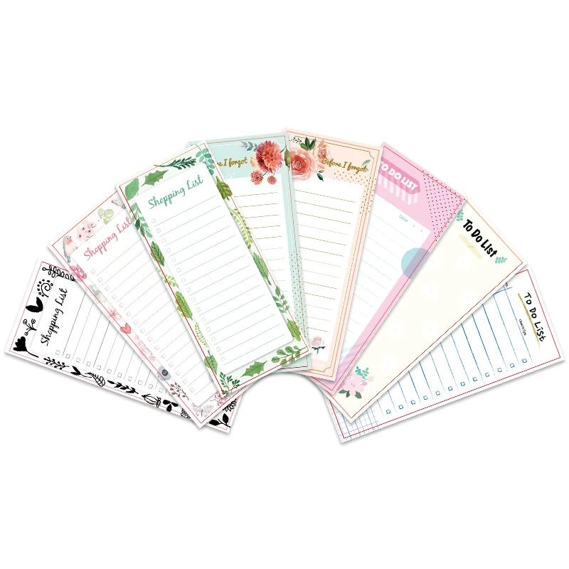 Magnetic Planner Shopping List Paper Memo Pad To-do Tear Away Meal Planning Grocery List 1