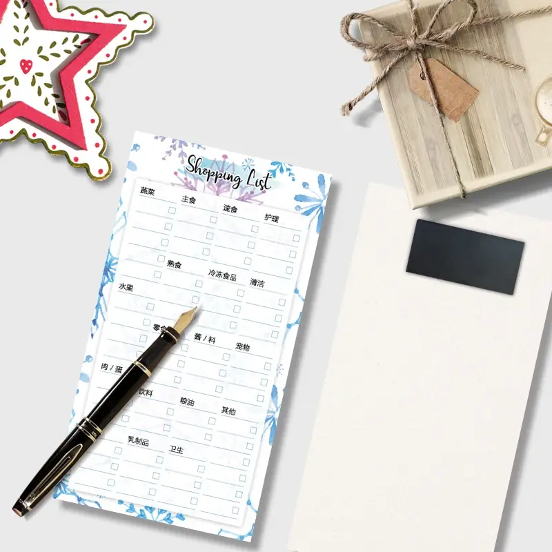 Magnetic Grocery List Pad Suppliers CMYK Color 3