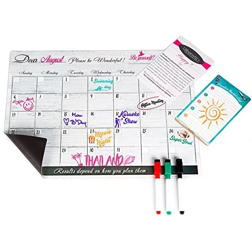 Custom Printed Colorful Board Planner Premium Magnetic Dry Erase Monthy Planner Whiteboard For Refrigerator 1