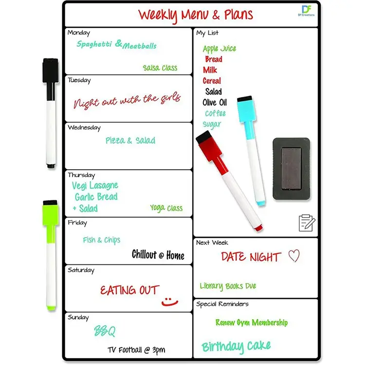 Stay Organized With A Magnetic Whiteboard Calendar 1