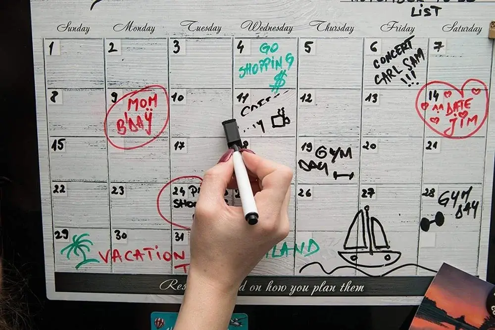 Magnetic Calendar for Fridge Cost Pvc + Soft Magnet 5