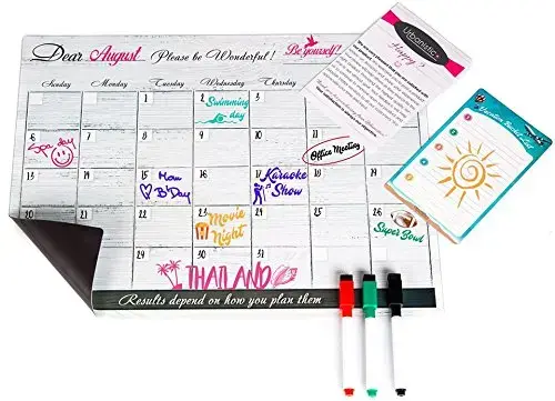 Magnetic Calendar for Fridge Cost Pvc + Soft Magnet 4