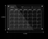 Magnetic Acrylic Fridge Calendar 11x15 Company 5