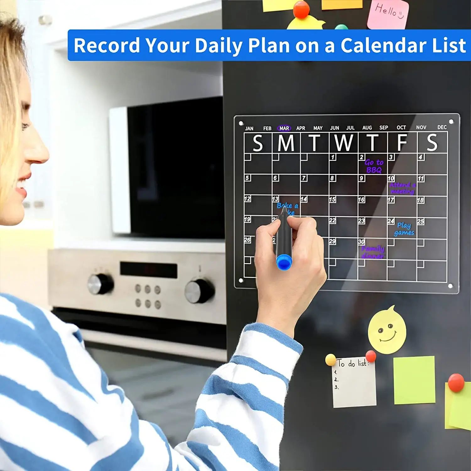 Acrylic Calendar for Fridge Printing Calendar Wall Calendarsupply 5